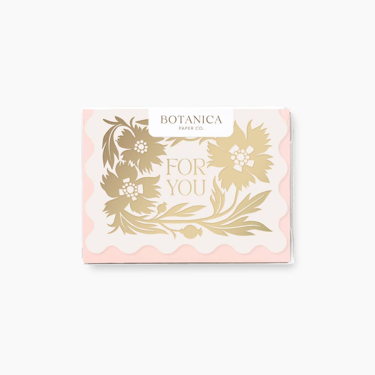 Gold Poppy Boxed Mini Cards